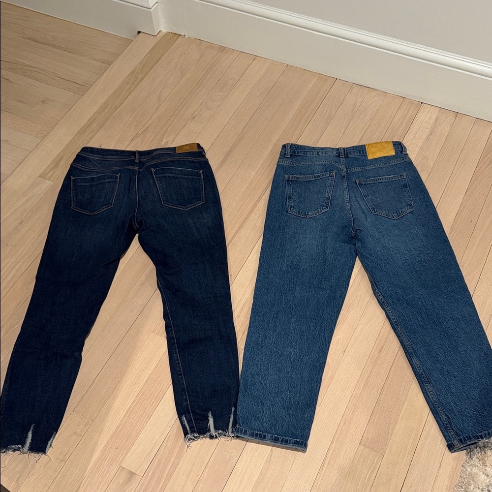 Zara Deep Indigo Denim Jeans - Picture 4 of 4